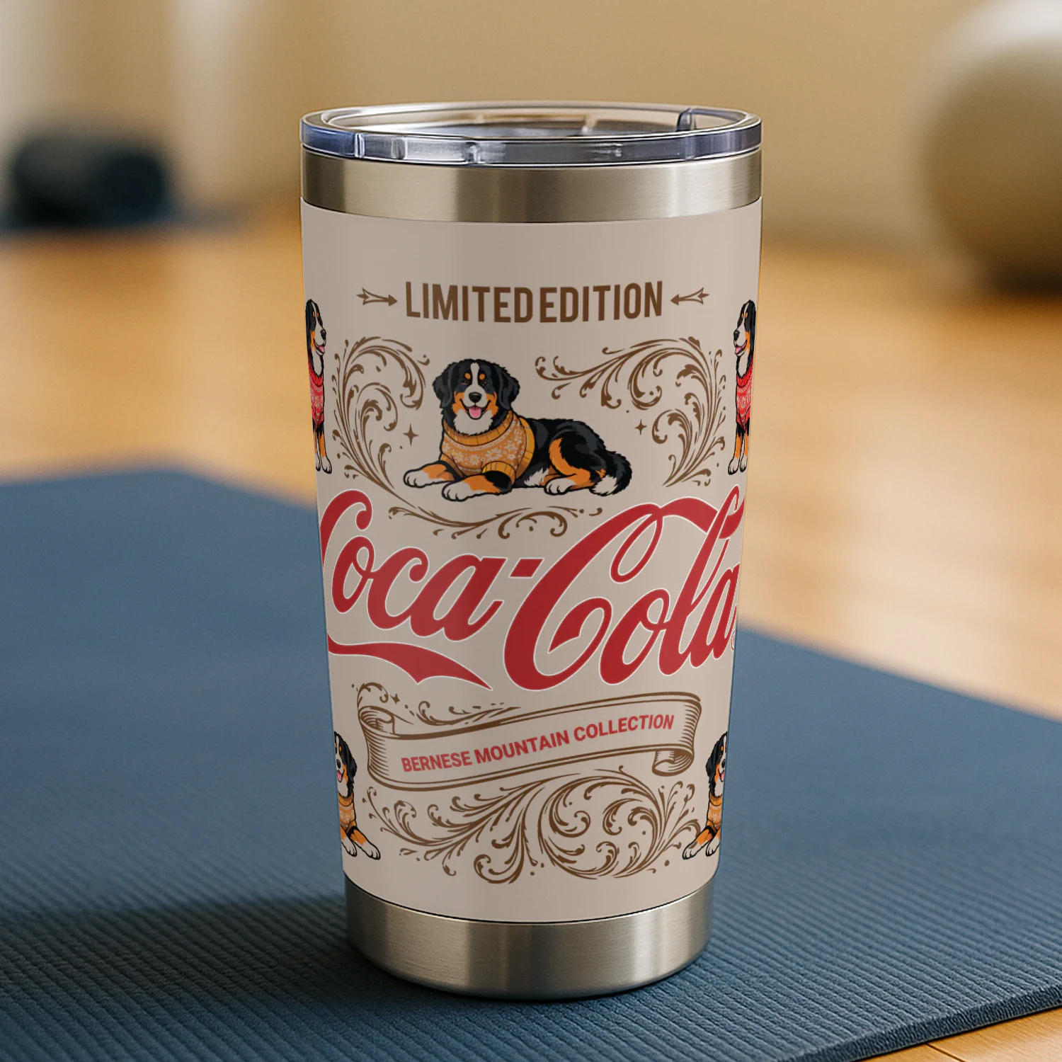 Bernese Mountain-Coca-Cola Tumbler