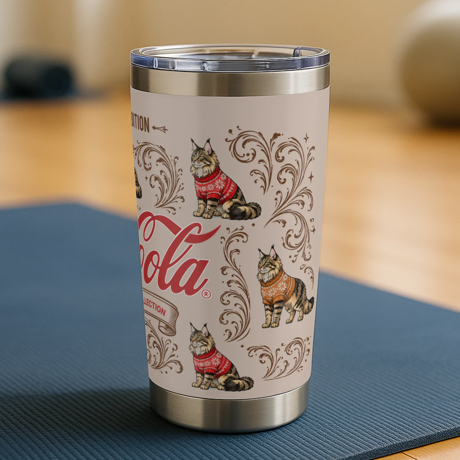 Mainecoon Cat Coca-Cola Tumbler
