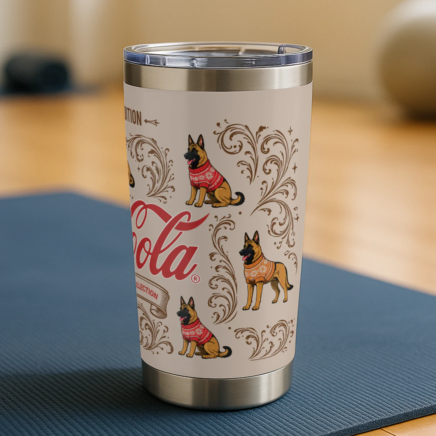 Belgian Malinois Coca-Cola Tumbler
