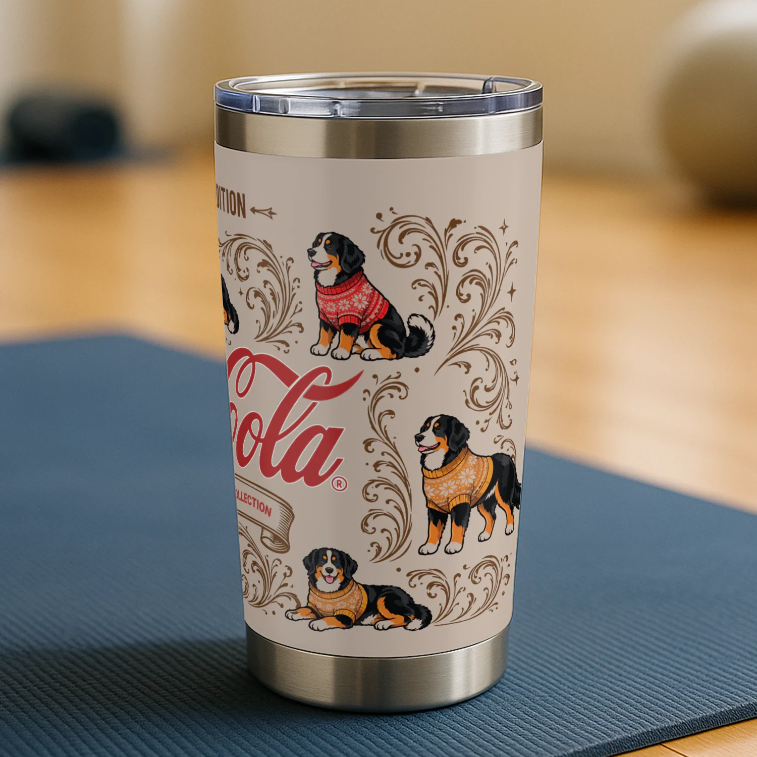 Bernese Mountain-Coca-Cola Tumbler