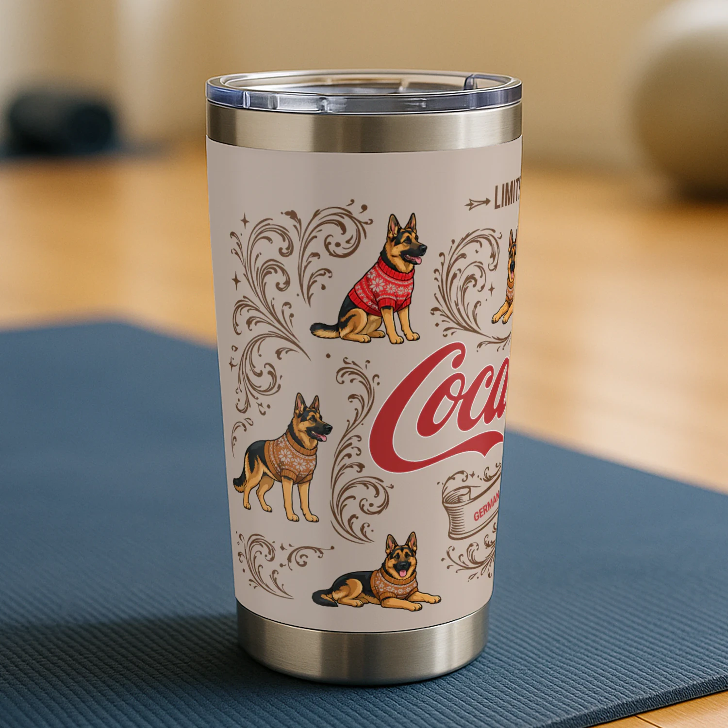 German shepherd Coca-Cola Tumbler