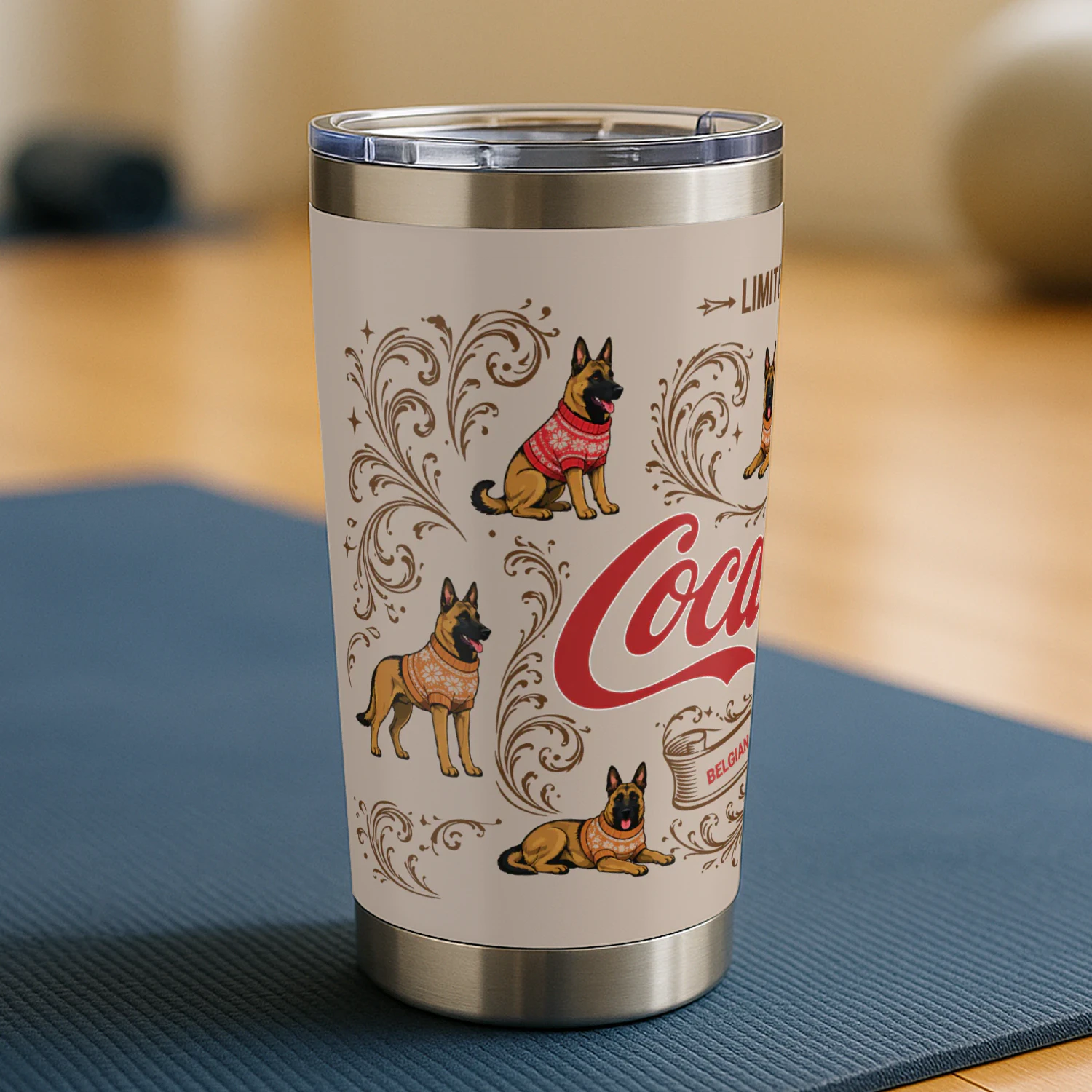 Belgian Malinois Coca-Cola Tumbler