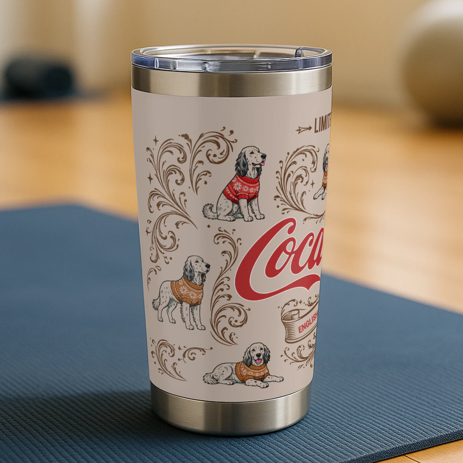 English Setter Coca-Cola Tumbler