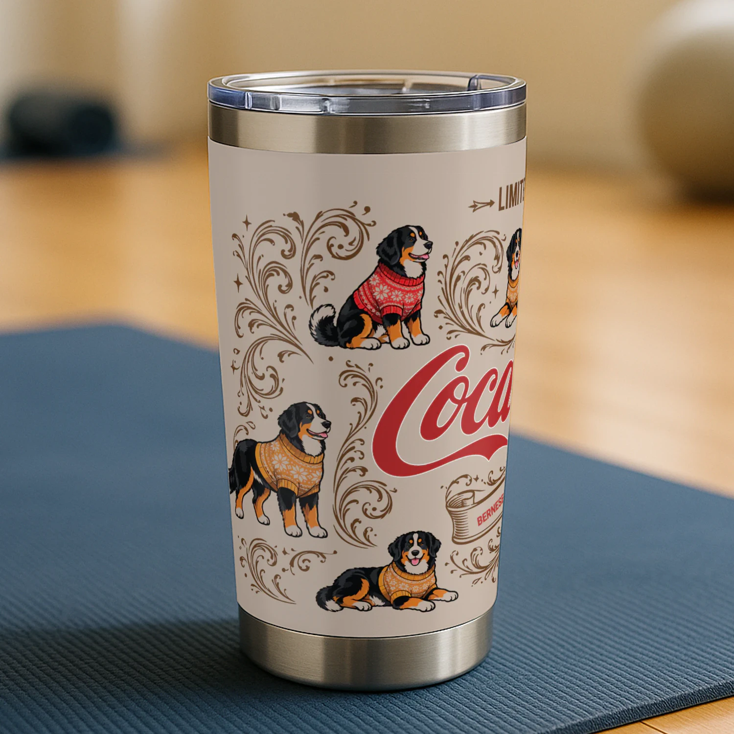 Bernese Mountain-Coca-Cola Tumbler