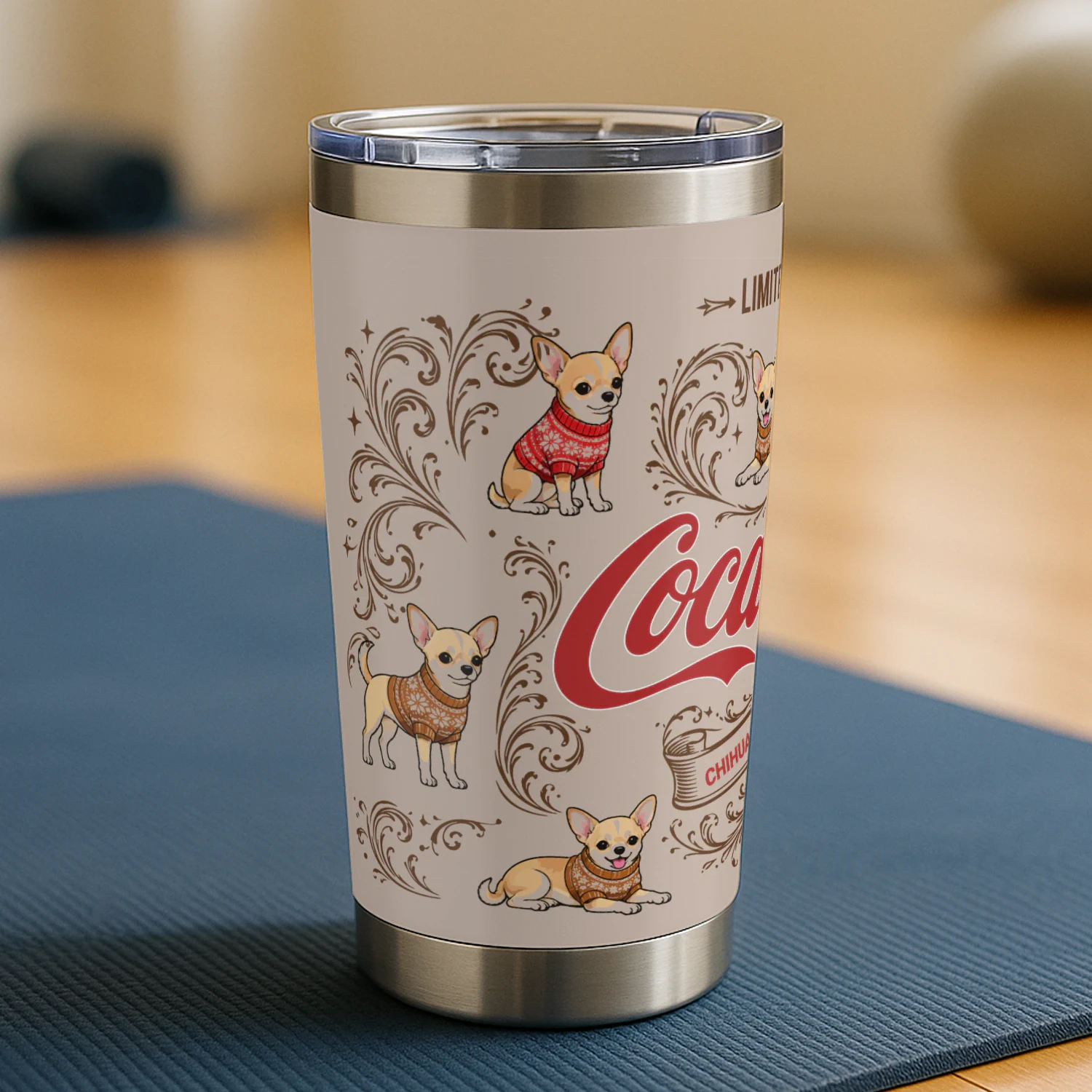 Chihuahua Coca-Cola Tumbler
