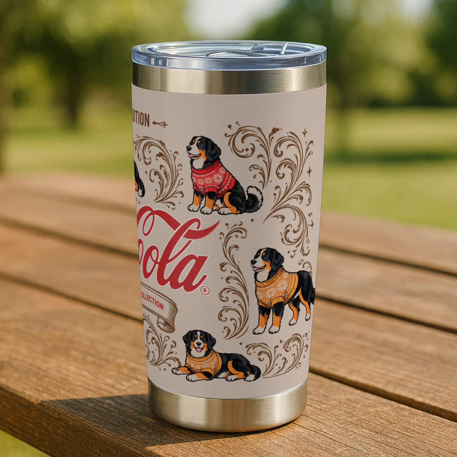Bernese Mountain-Coca-Cola Tumbler