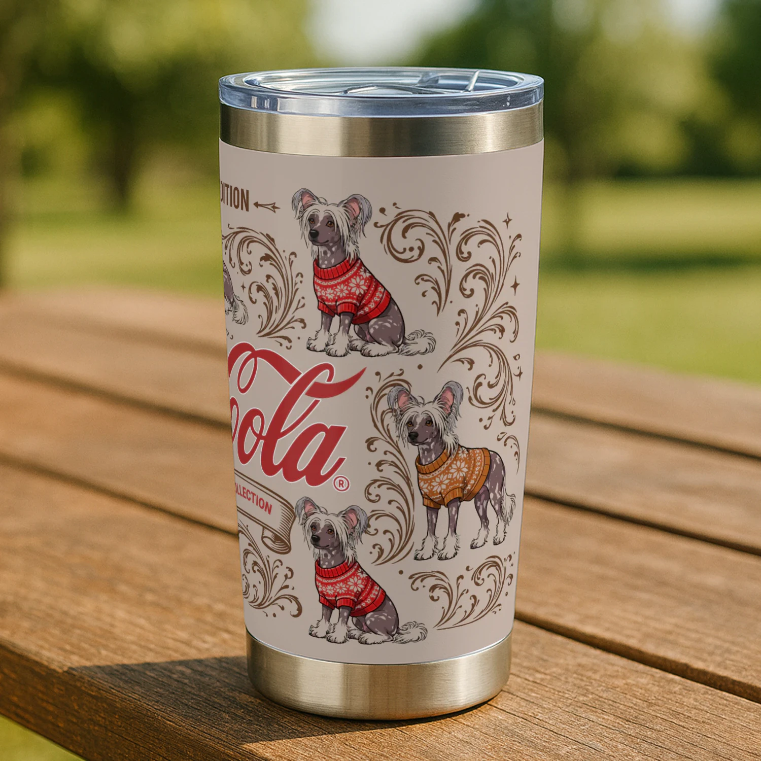Chinese Crested Coca-Cola Tumbler