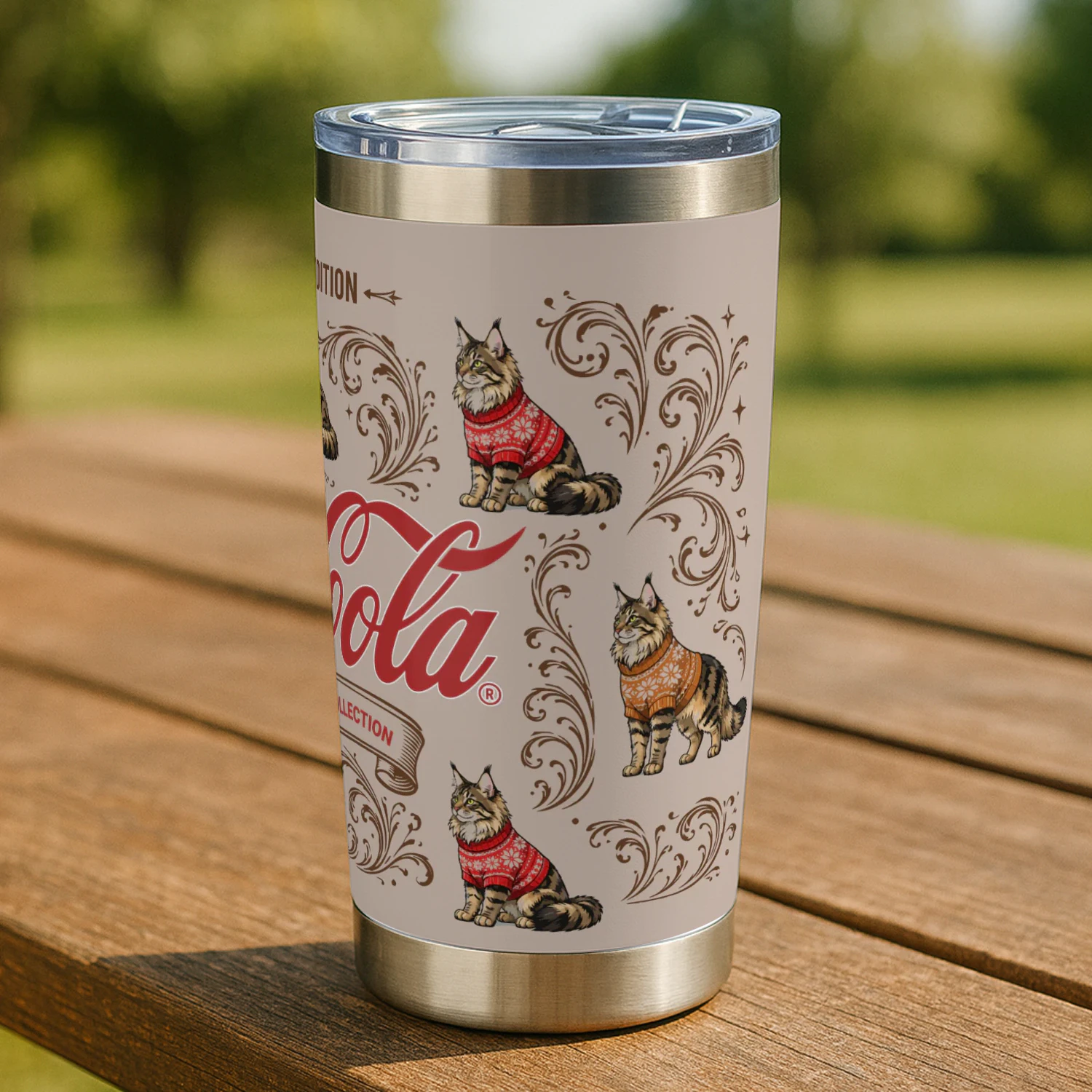 Mainecoon Cat Coca-Cola Tumbler