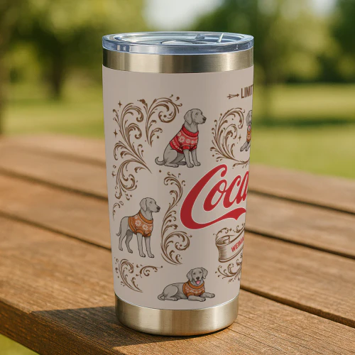 Weimaraner Coca-Cola Tumbler