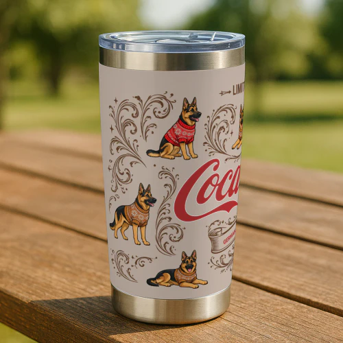 German shepherd Coca-Cola Tumbler