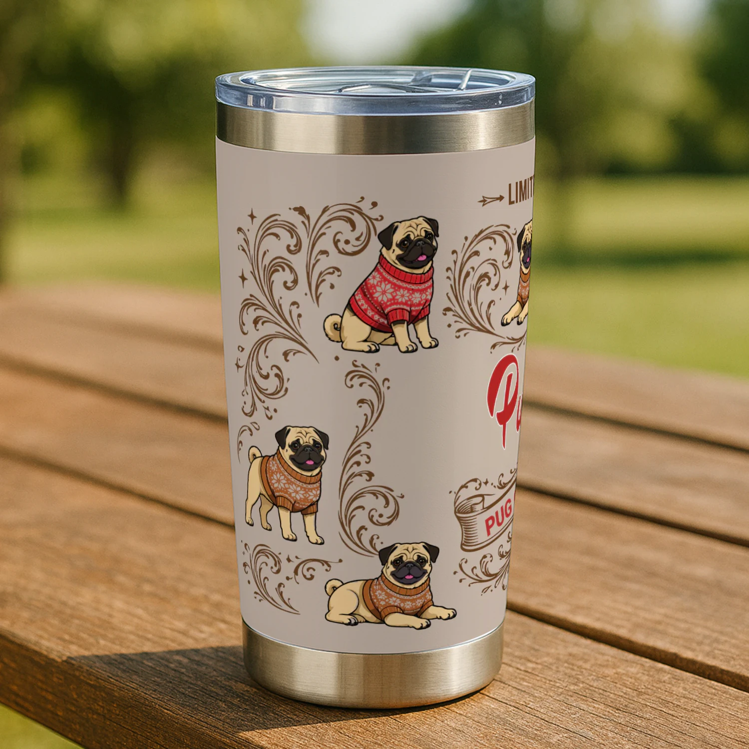 Pug -Cola Tumbler-01