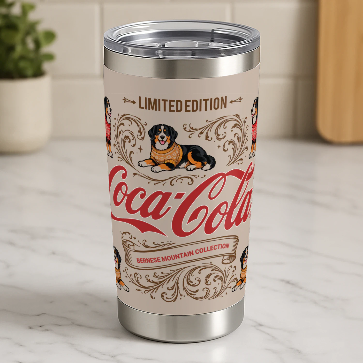 Bernese Mountain-Coca-Cola Tumbler