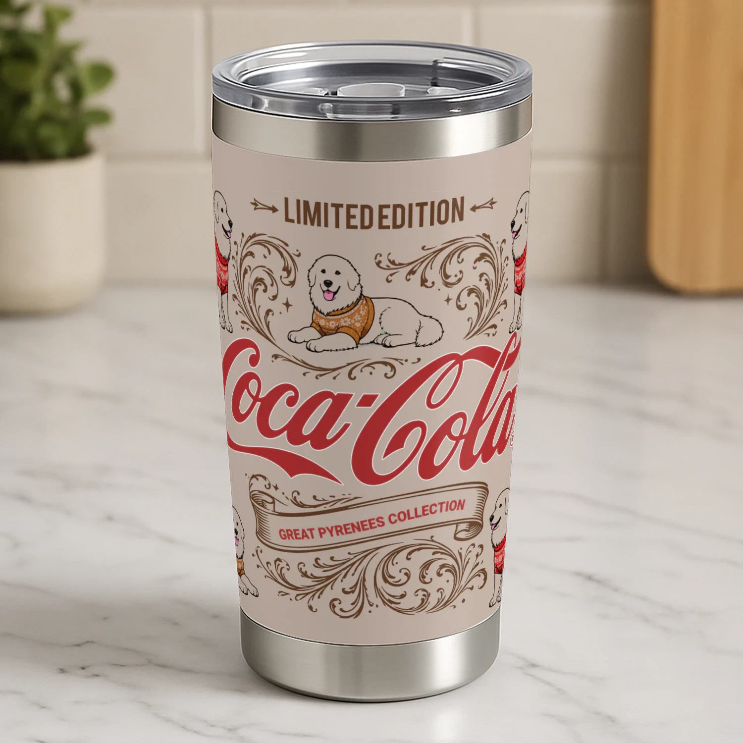 Great Pyrenees Coca-Cola Tumbler