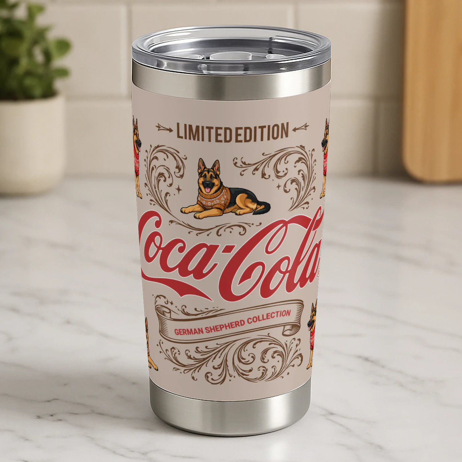 German shepherd Coca-Cola Tumbler