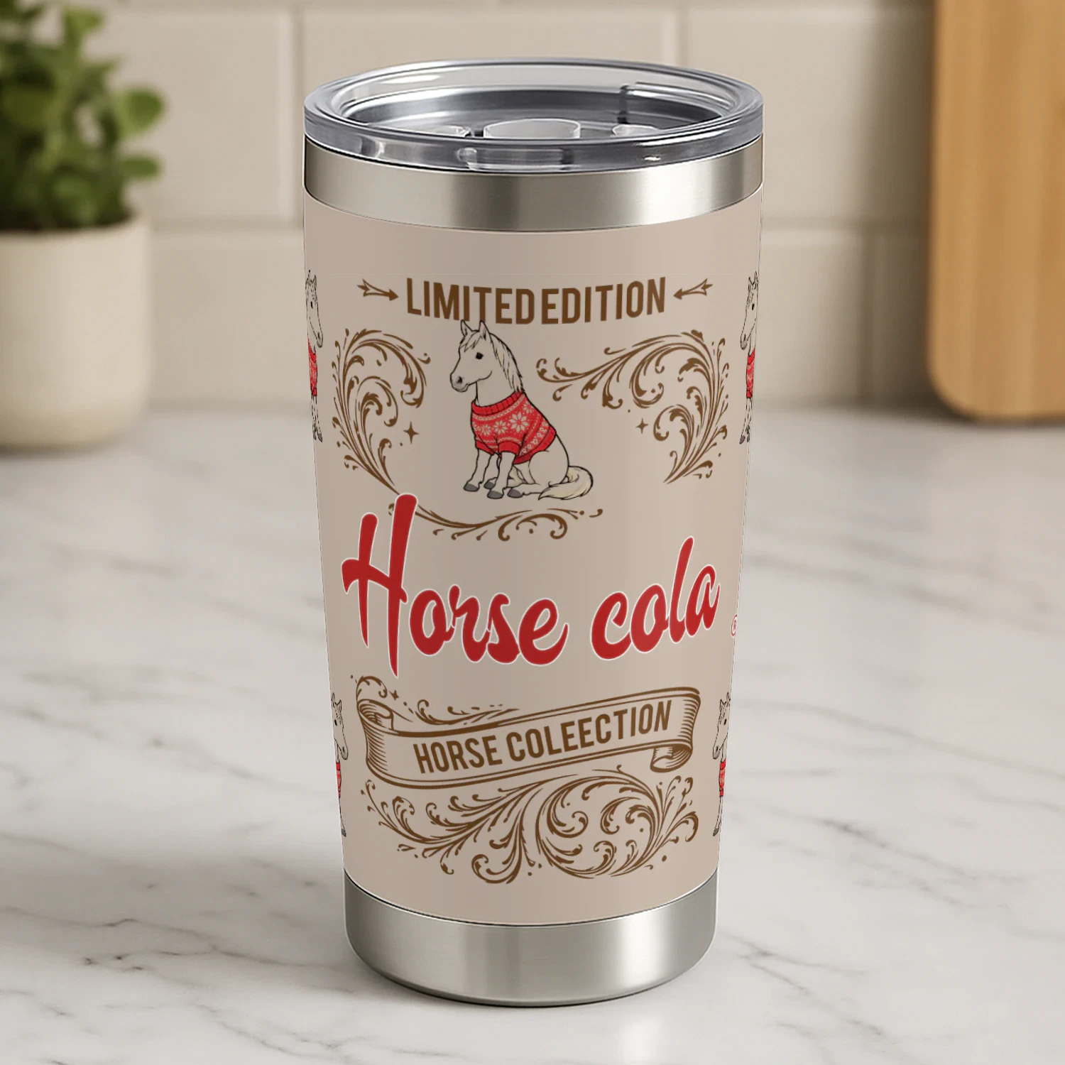 Horse -Cola Tumbler-01