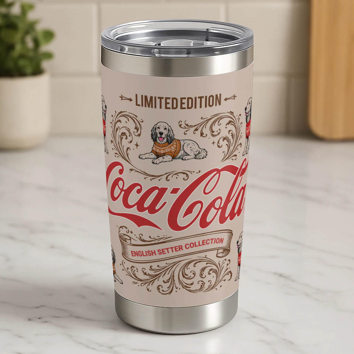 English Setter Coca-Cola Tumbler