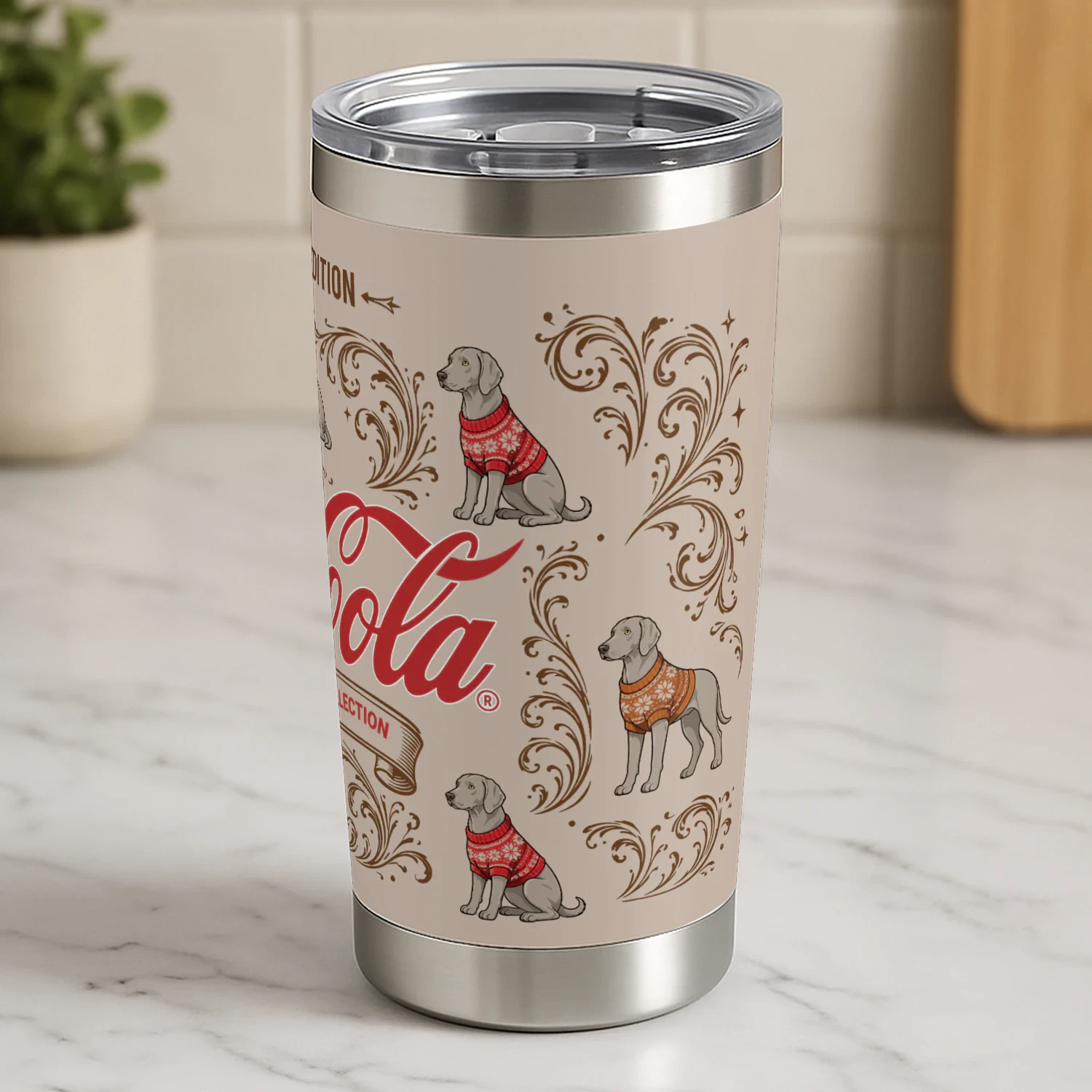 Weimaraner Coca-Cola Tumbler