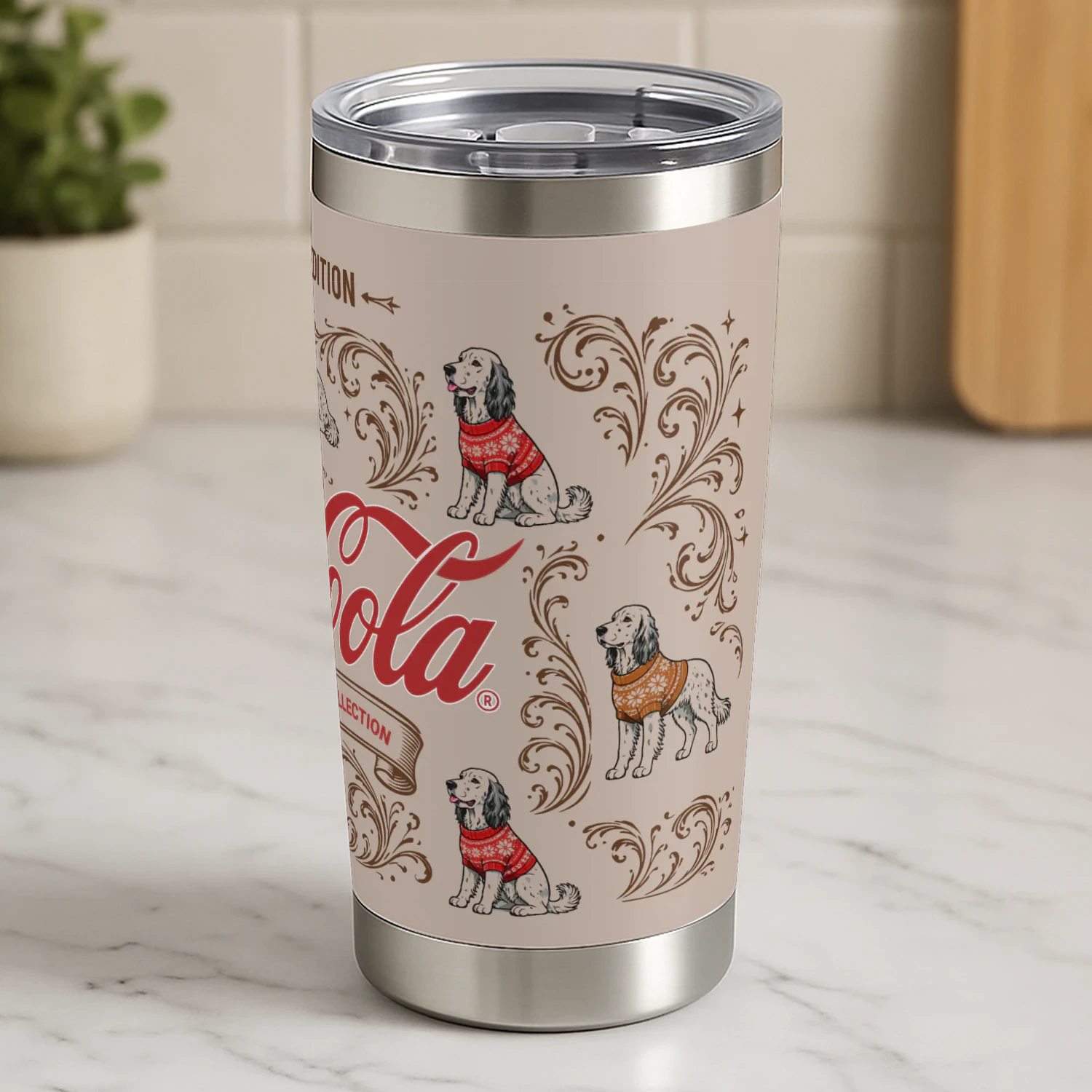 English Setter Coca-Cola Tumbler