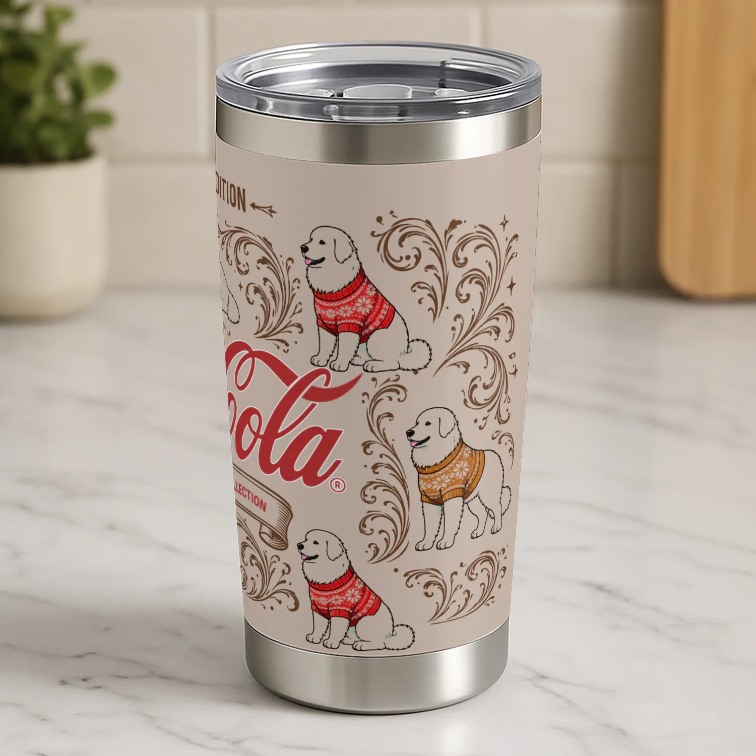 Great Pyrenees Coca-Cola Tumbler