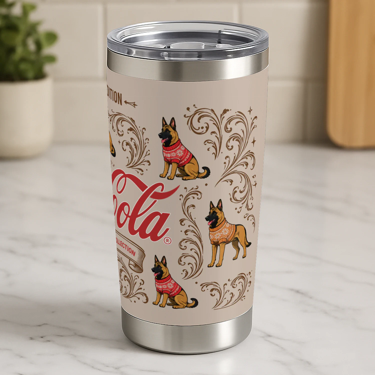 Belgian Malinois Coca-Cola Tumbler