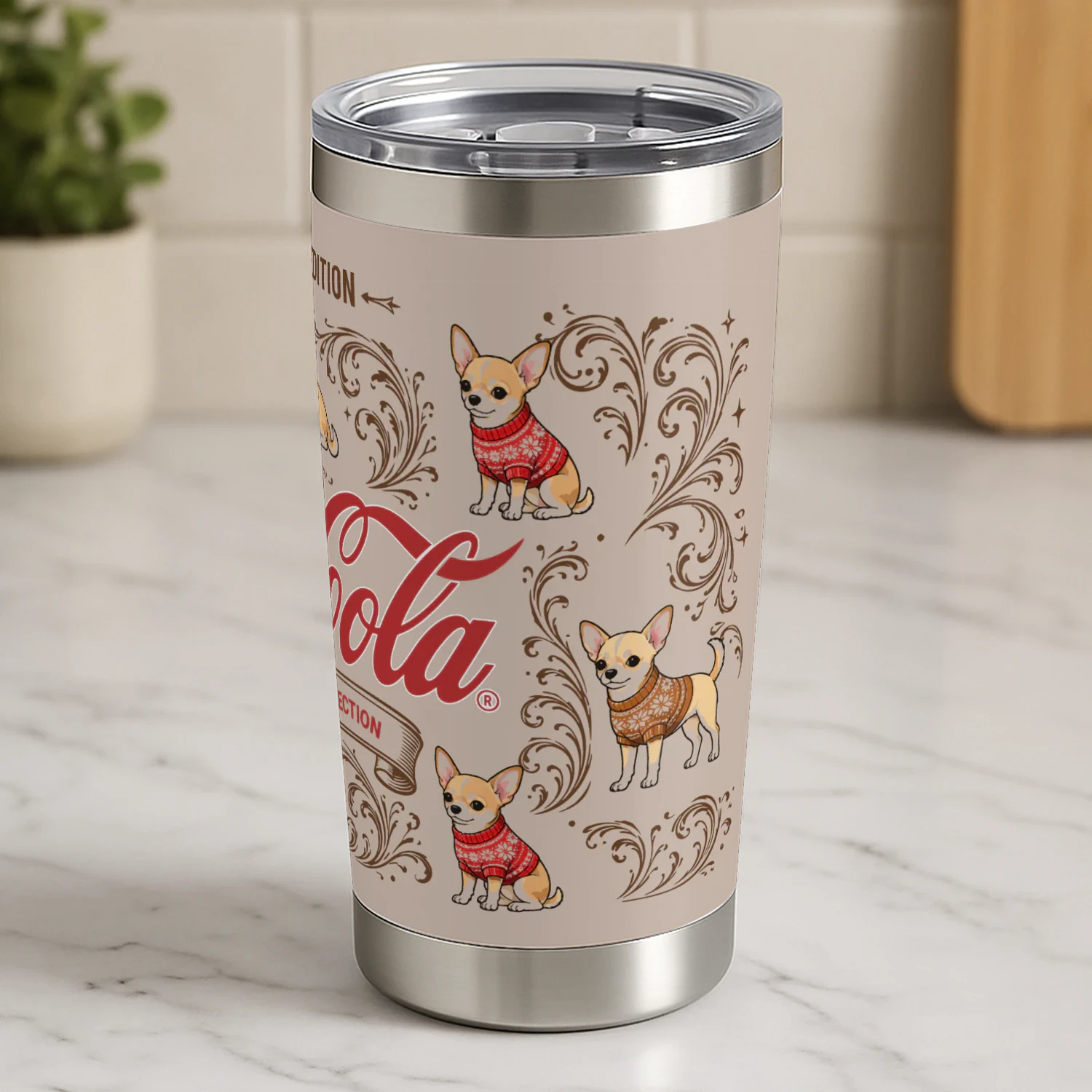 Chihuahua Coca-Cola Tumbler