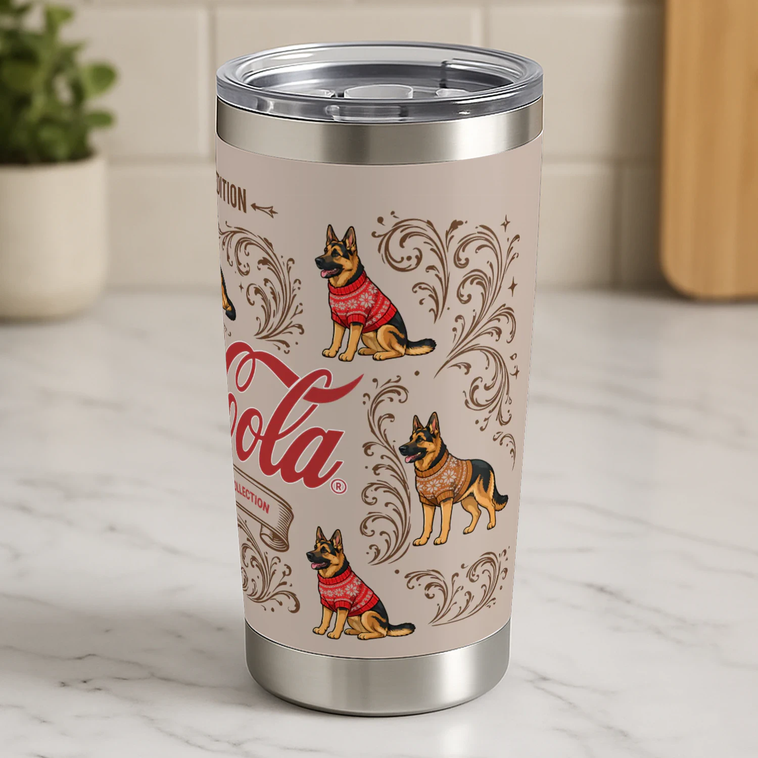 German shepherd Coca-Cola Tumbler