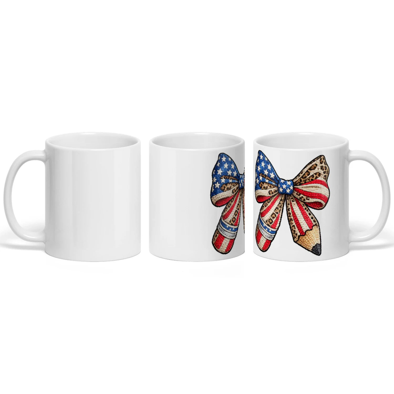 4th of july Bow mug