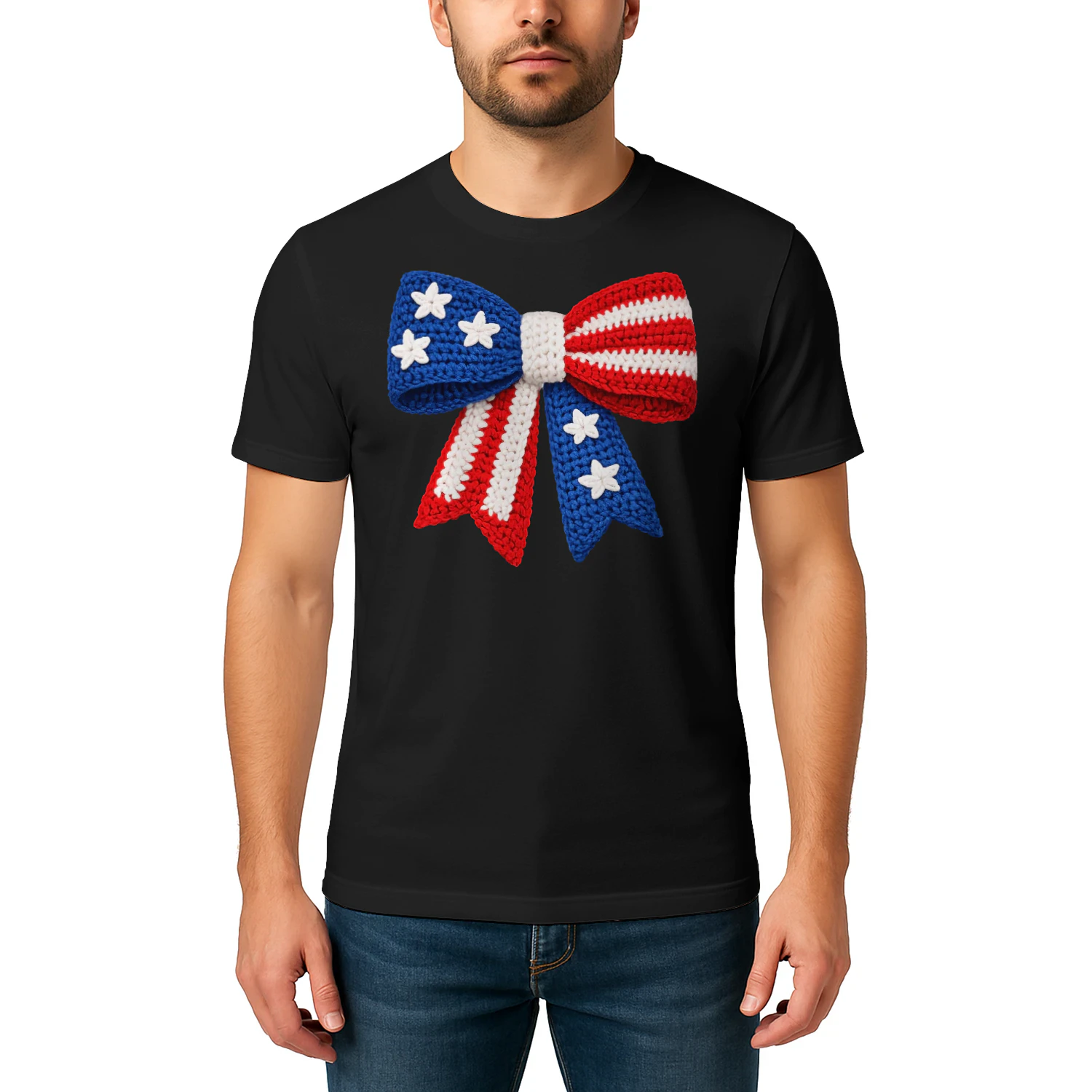 4th of july Bow T-shirt
