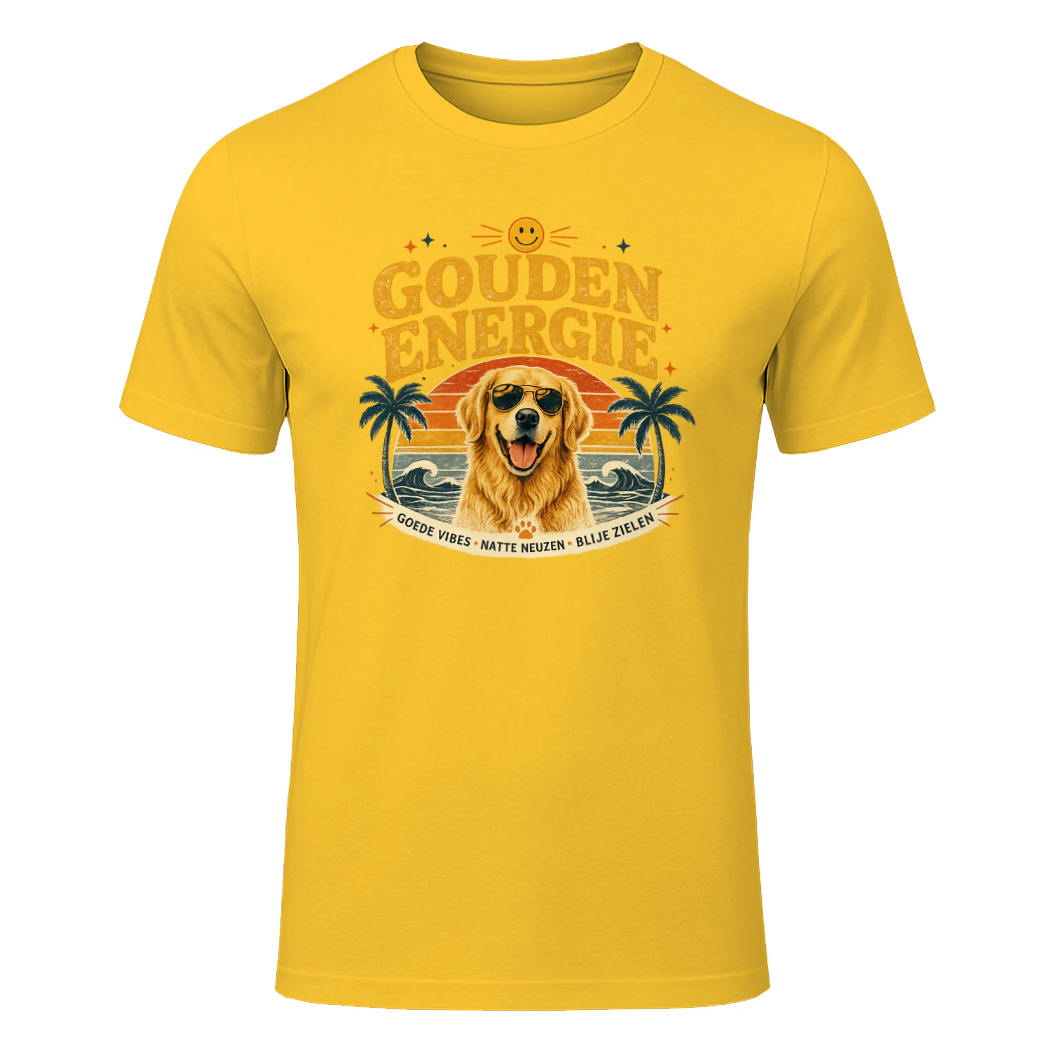 Golden Retriever _ Goede Energir Vintage T-Shirt