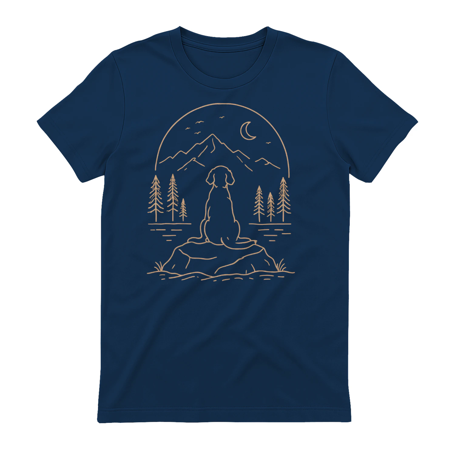 Moonlit Dog Adventure T-Shirt