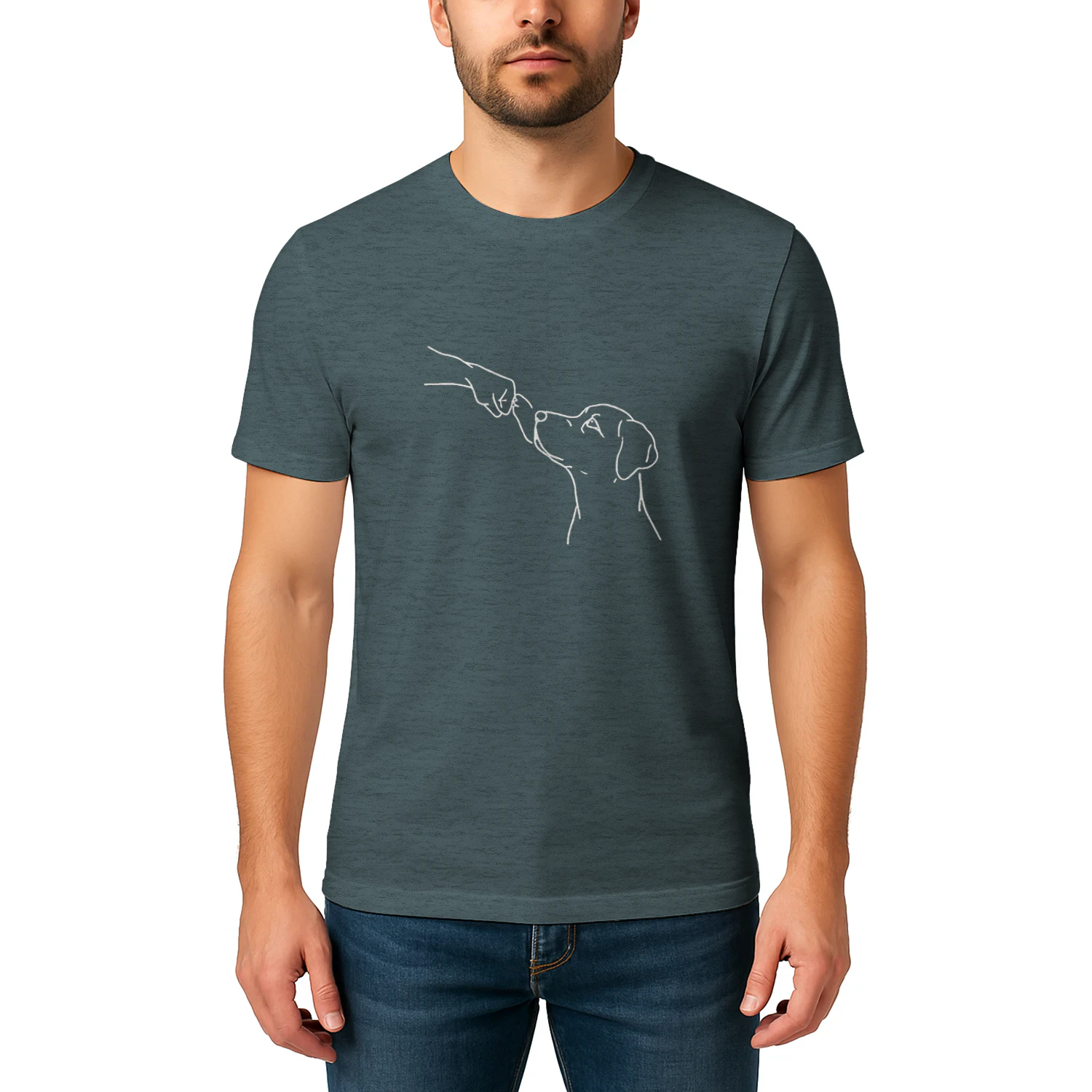 Minimalist Golden Retriever T-Shirt