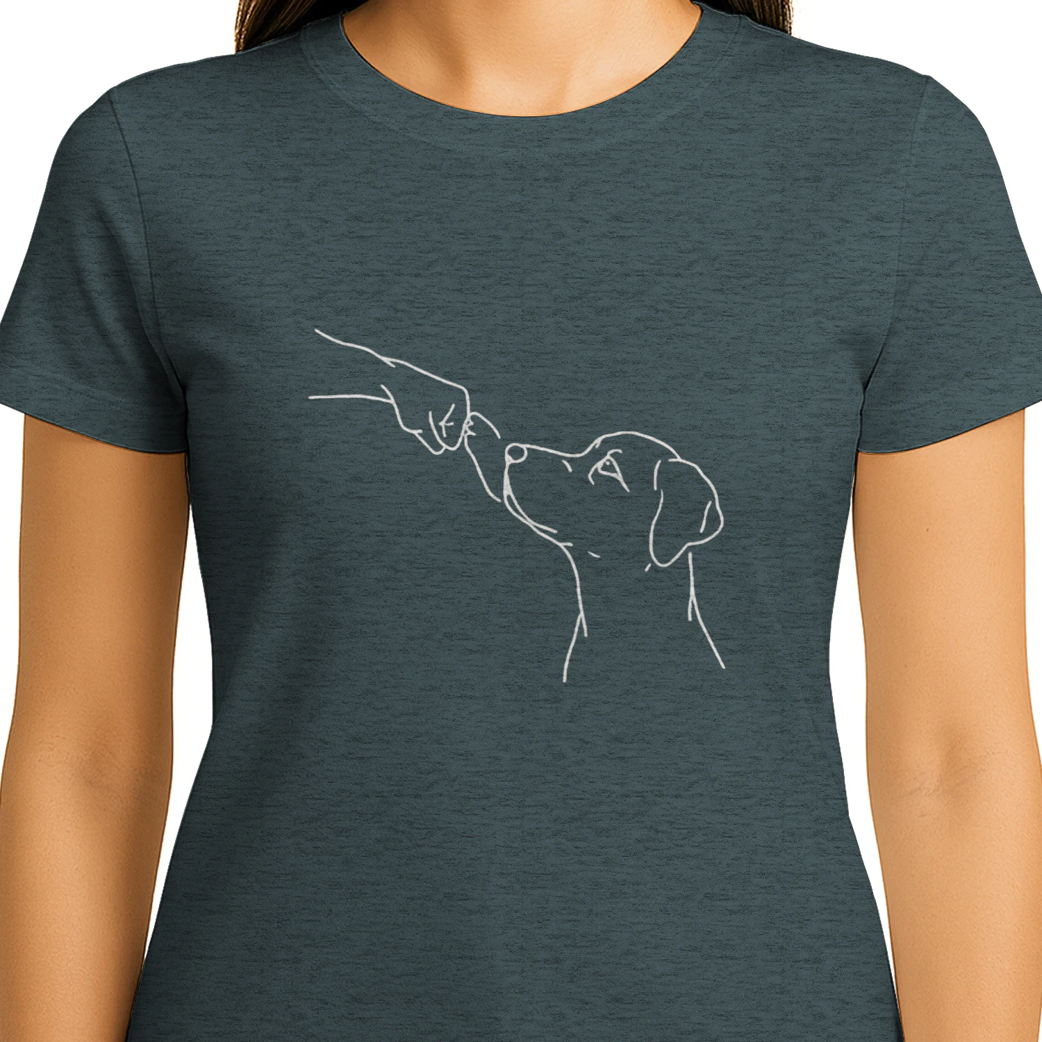 Minimalist Golden Retriever T-Shirt
