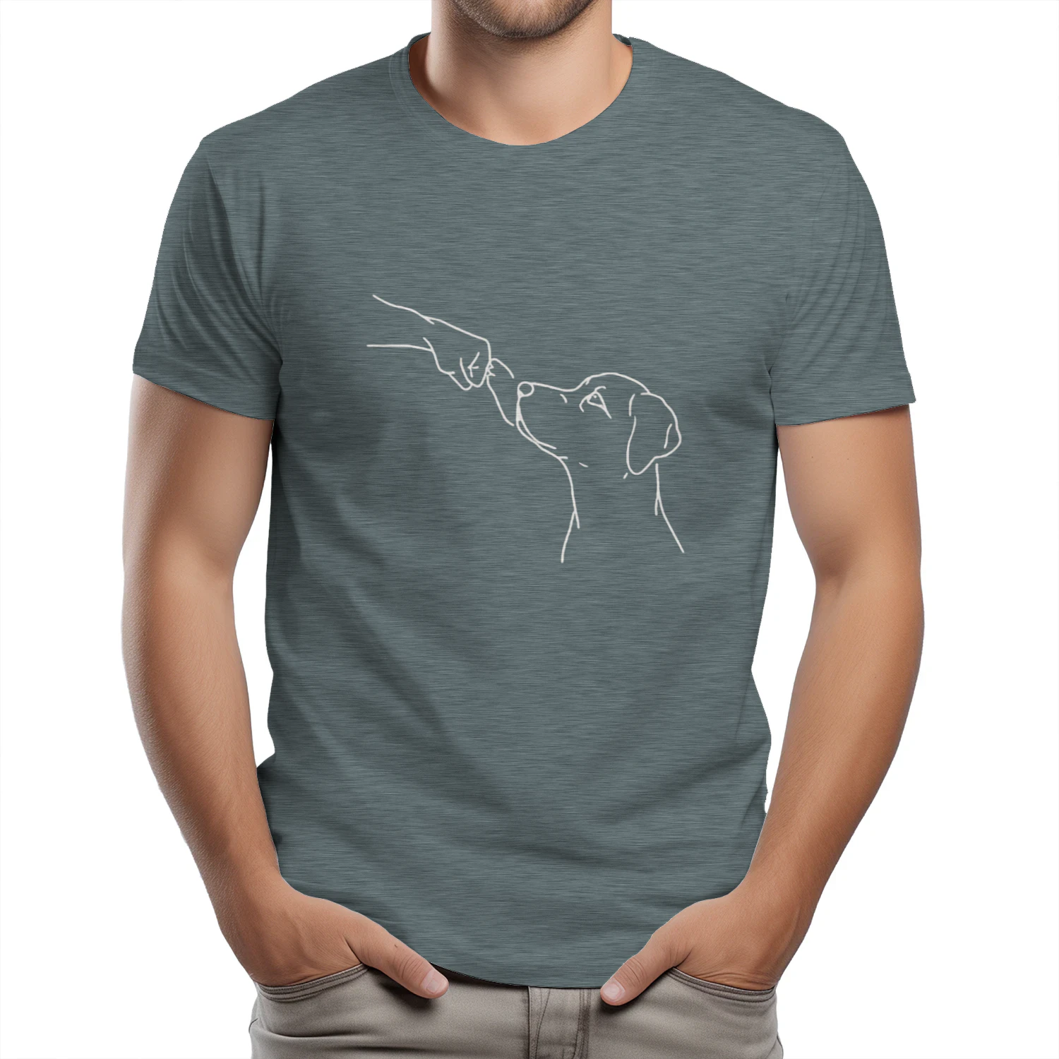 Minimalist Golden Retriever T-Shirt