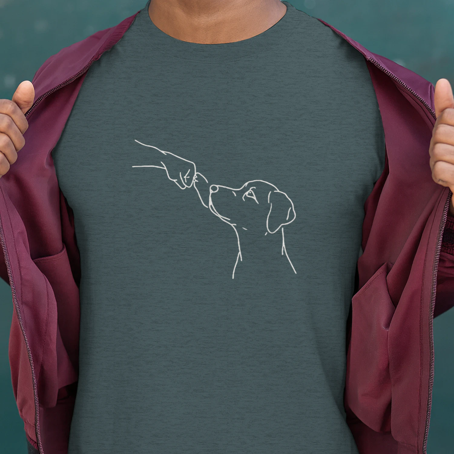 Minimalist Golden Retriever T-Shirt
