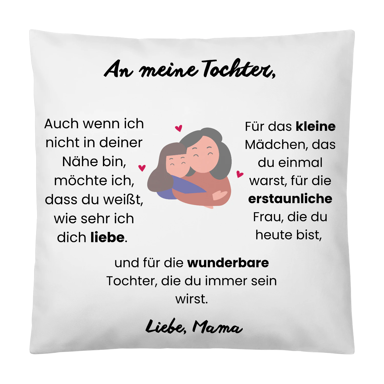 Votre texte de paragraphe-5„An meine Tochter“ von Mama – Emotionale Geschenkidee zum Geburtstag, Weihnachten & Auszug