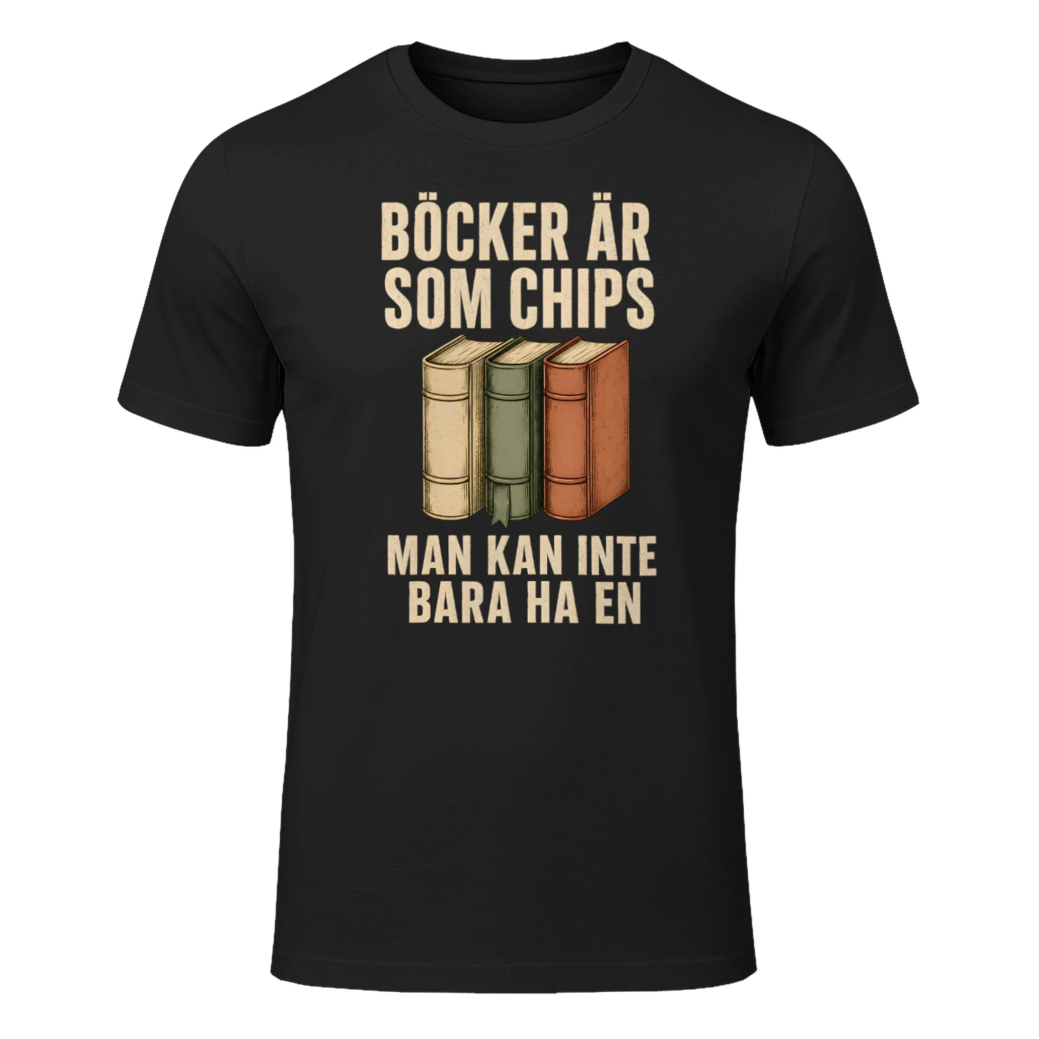 Böcker är som chips - Classic unisex t-shirt