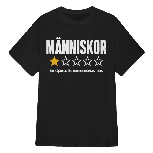 MÄNNISKOR En stjärna. Rekommenderas inte