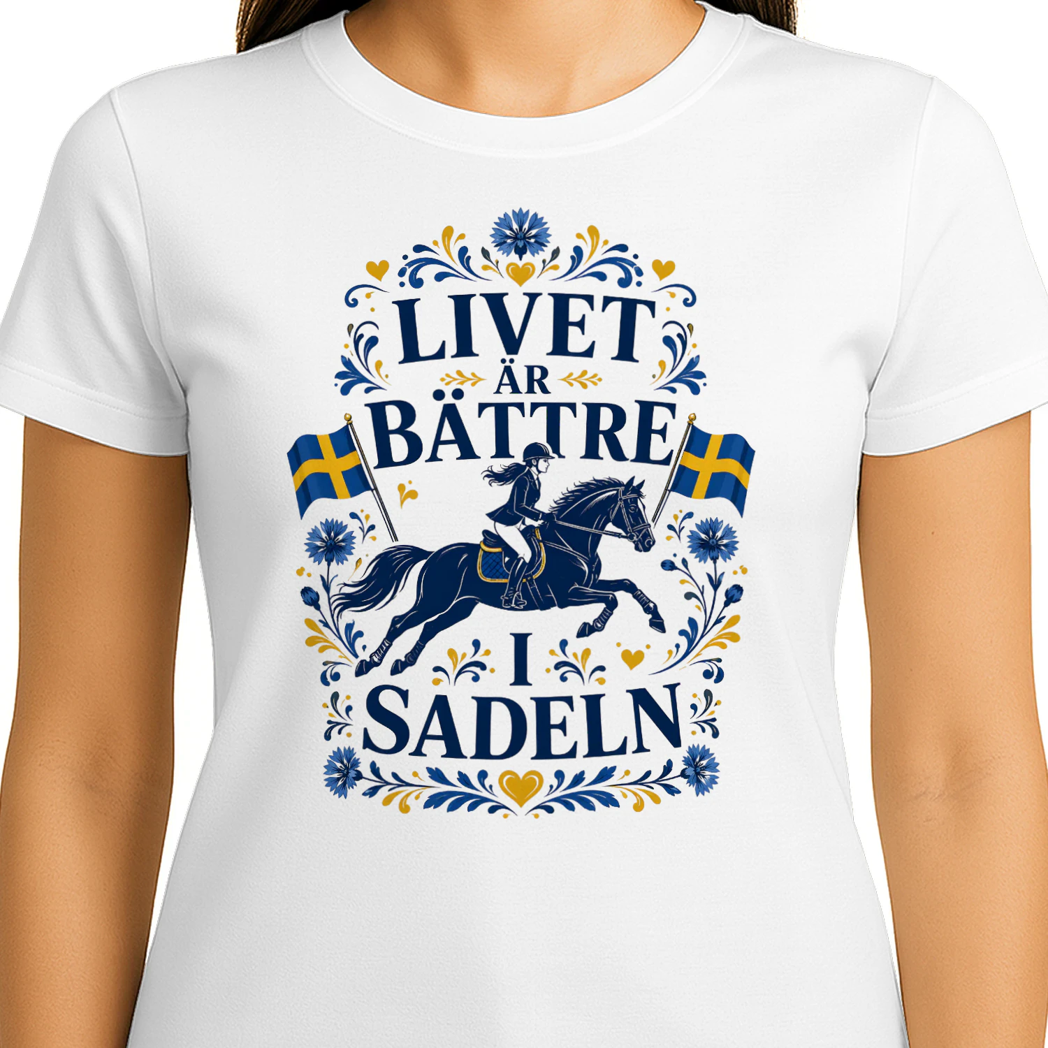 Livet är bättre i sadeln – Classic Unisex T-shirt