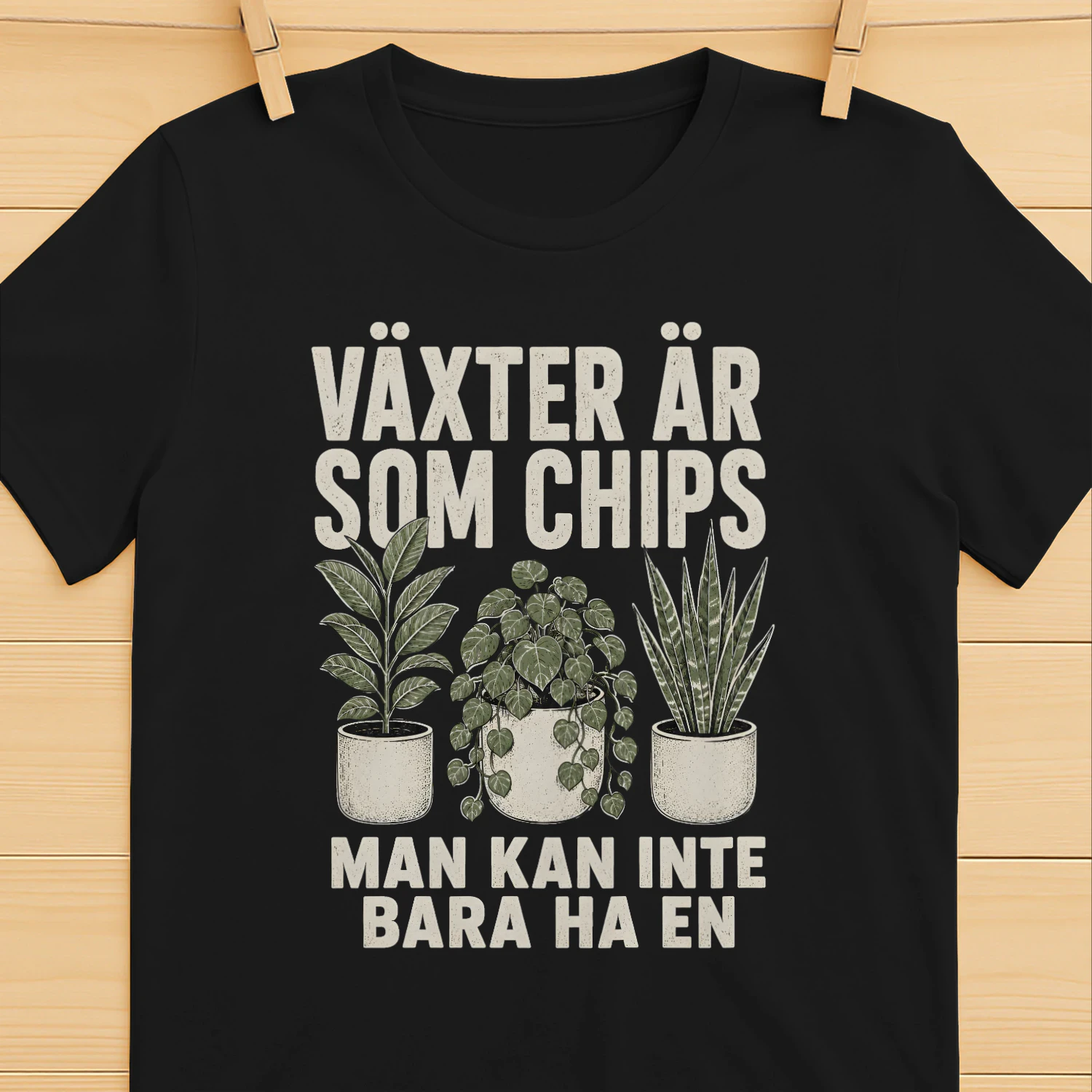 Växter är som chips - Classic Unisex T-shirt