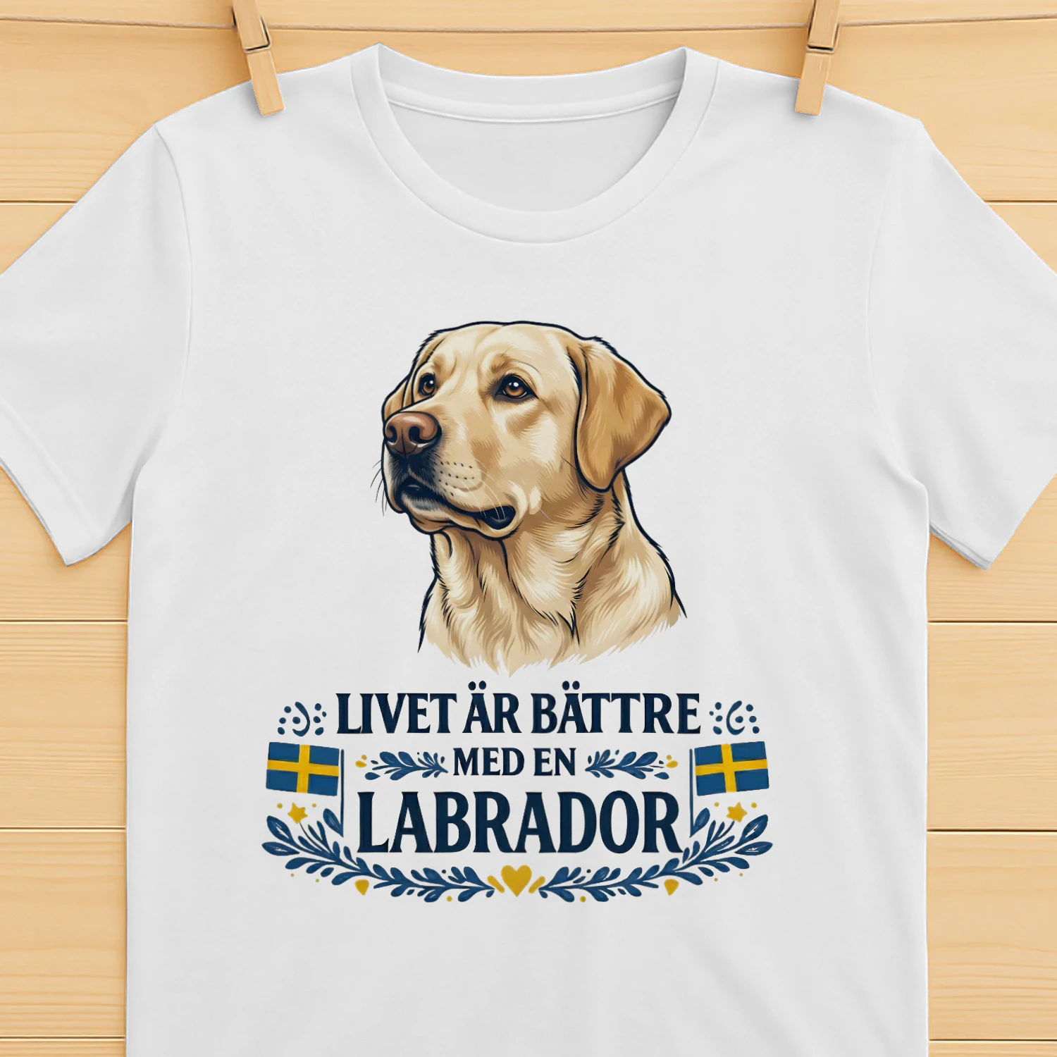 Livet är bättre med en Labrador - T-shirt