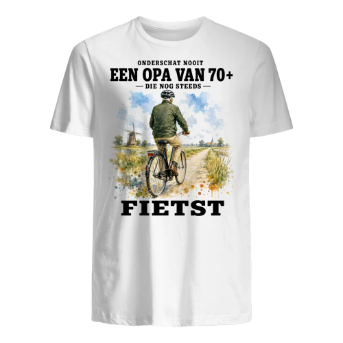 ONDERSCHAT NOOIT EEN OPA VAN 70+ DIE NOG STEEDS FIETST