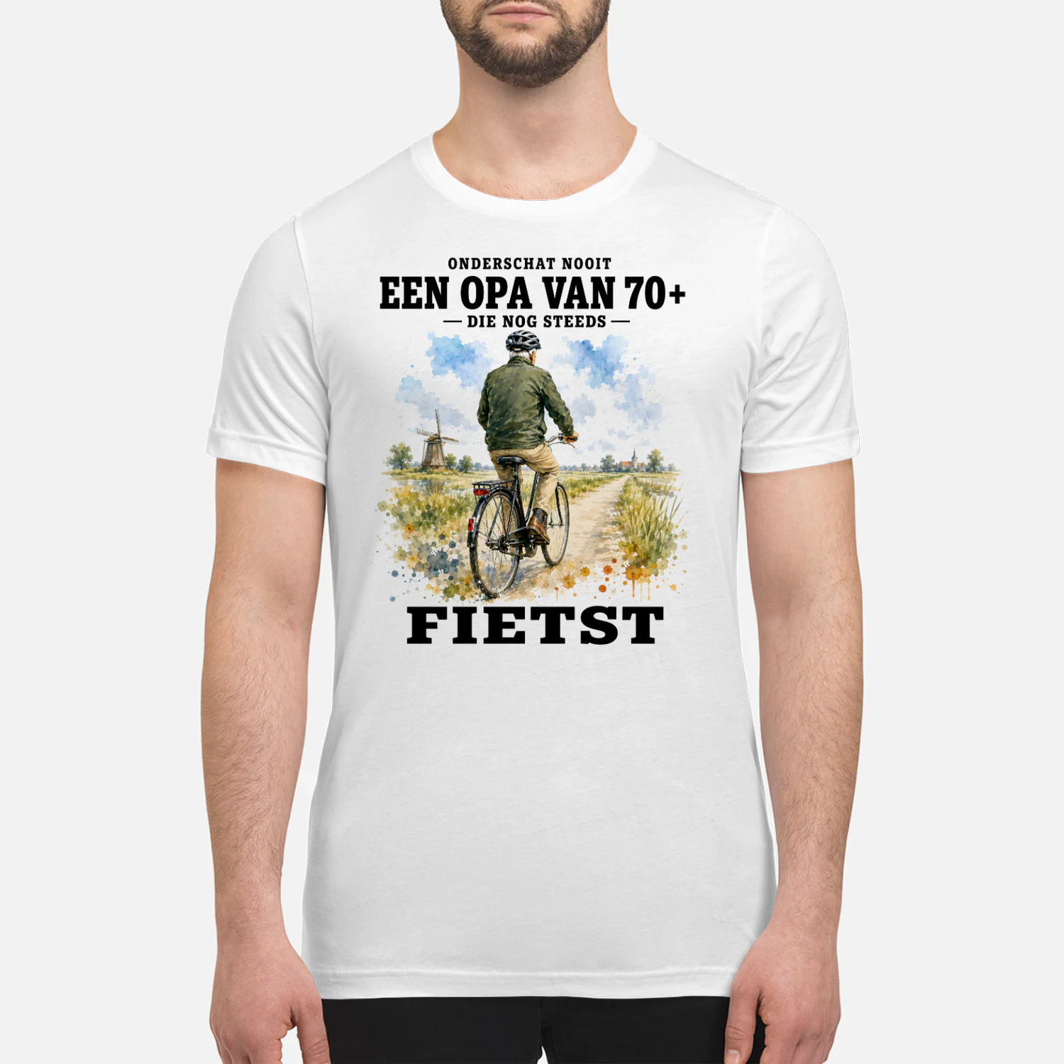 ONDERSCHAT NOOIT EEN OPA VAN 70+ DIE NOG STEEDS FIETST