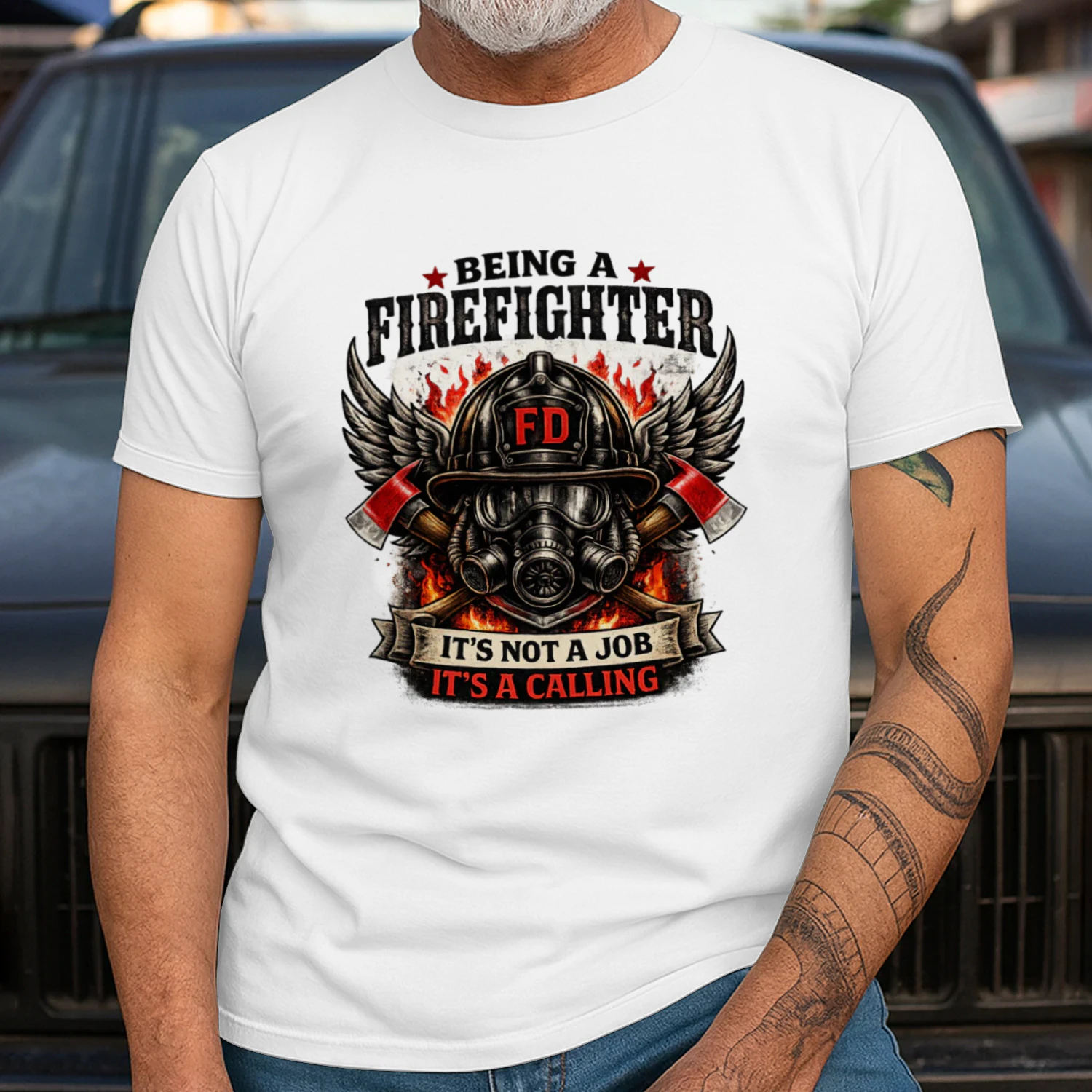 Firefighter T-Shirt | It’s Not a Job It’s a Calling | Firefighter Pride Tee