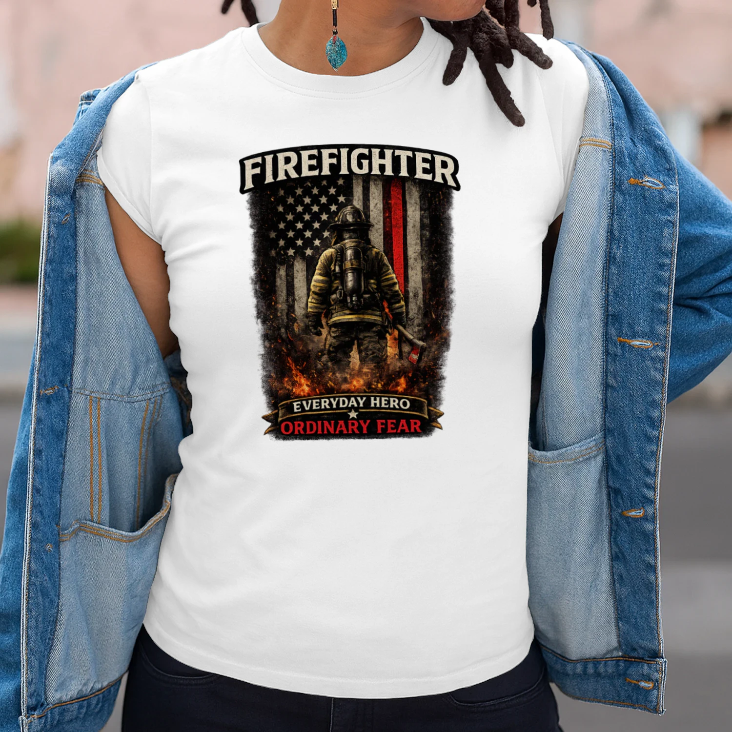 Everyday Hero Firefighter T-Shirt | Ordinary Fear | Firefighter Pride Tee