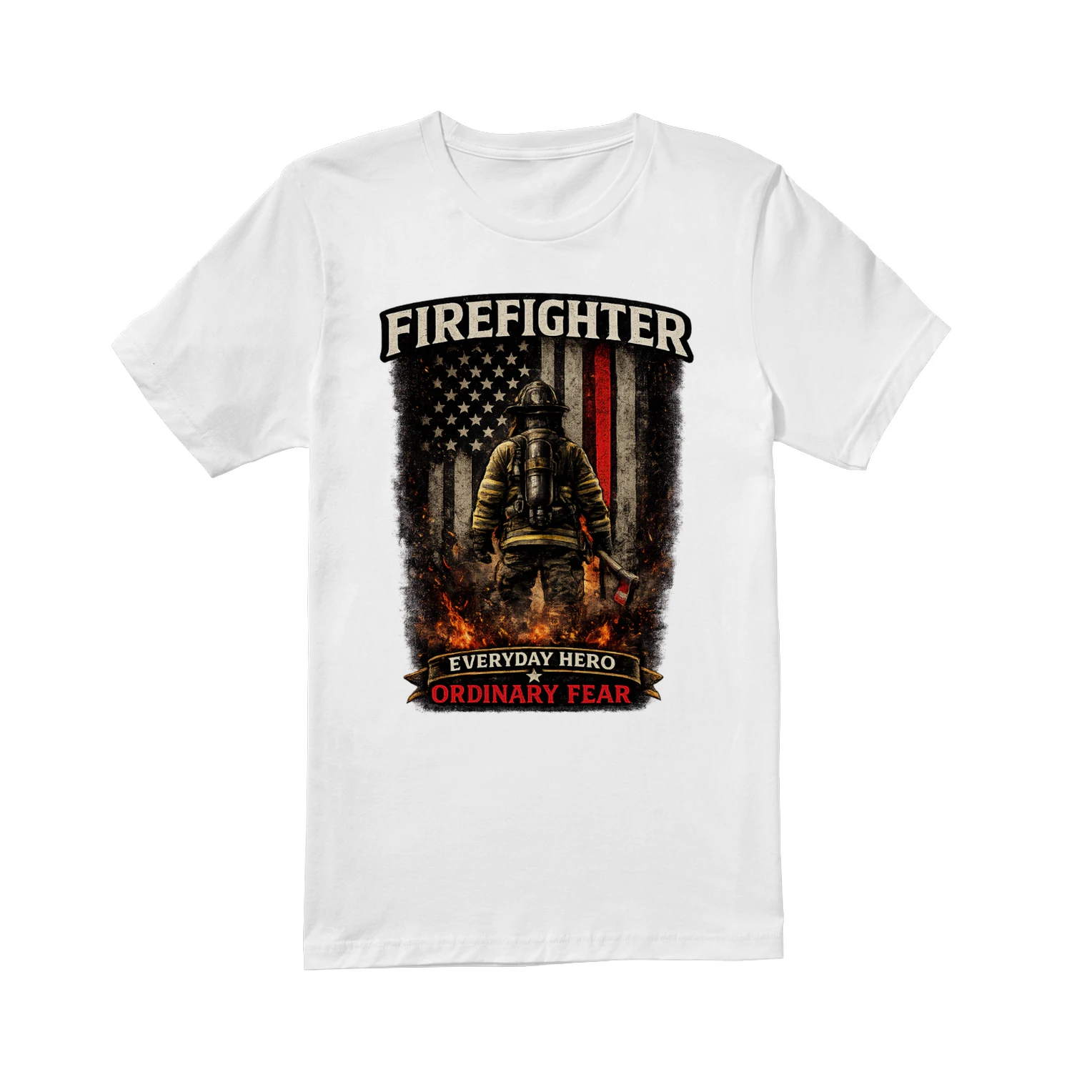 Everyday Hero Firefighter T-Shirt | Ordinary Fear | Firefighter Pride Tee