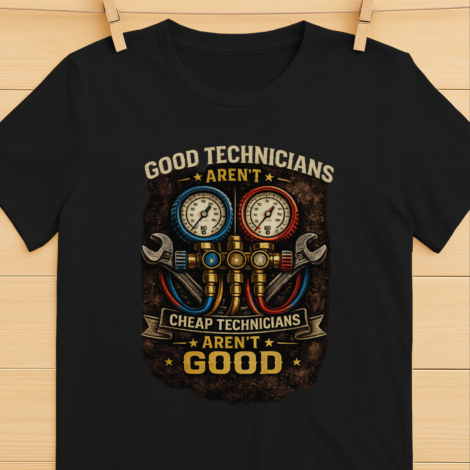Good Technicians Aren’t Cheap T-Shirt | Cheap Technicians Aren’t Good | HVAC Technician Tee