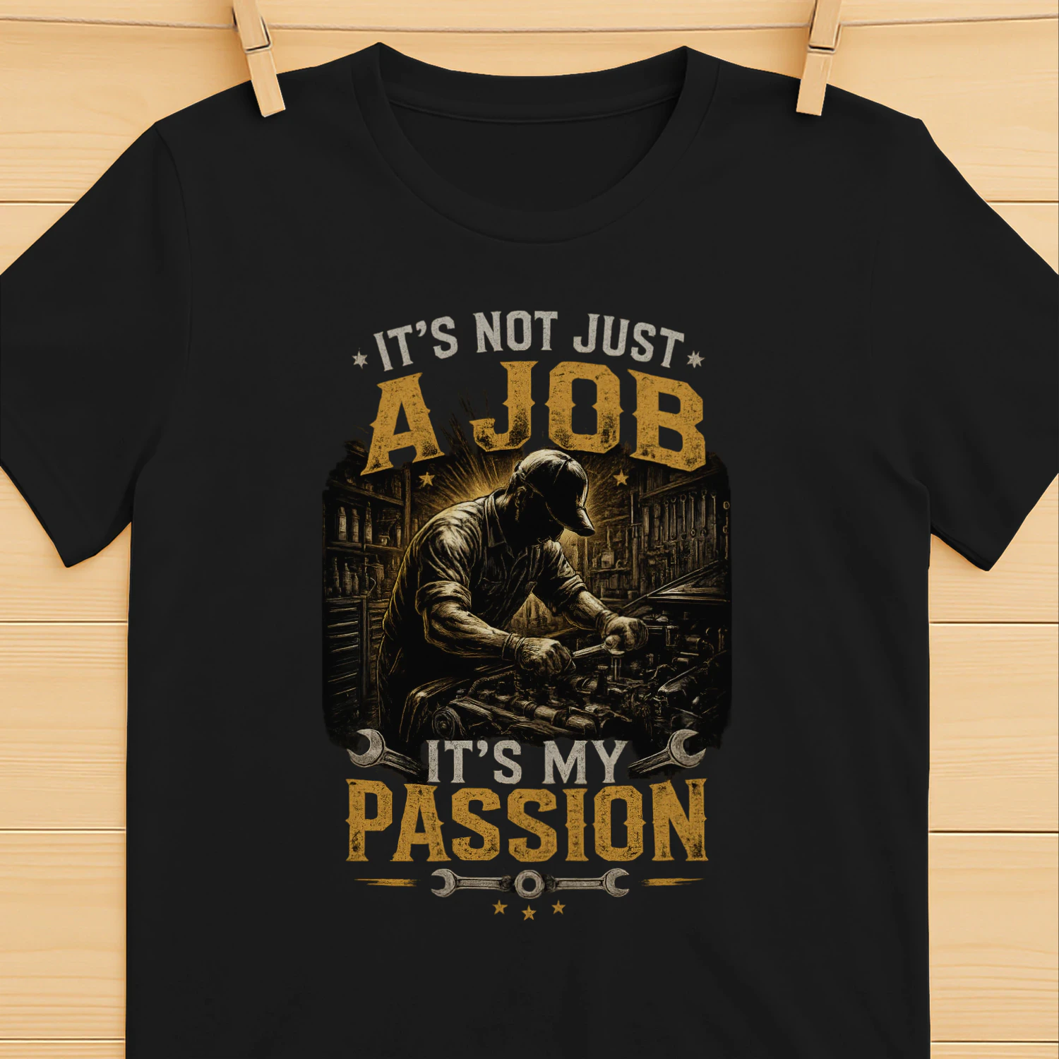 It's Not Just A Job It's My Passion T-Shirt | Vintage Mechanic Workshop Tee | Auto Mechanic Gift