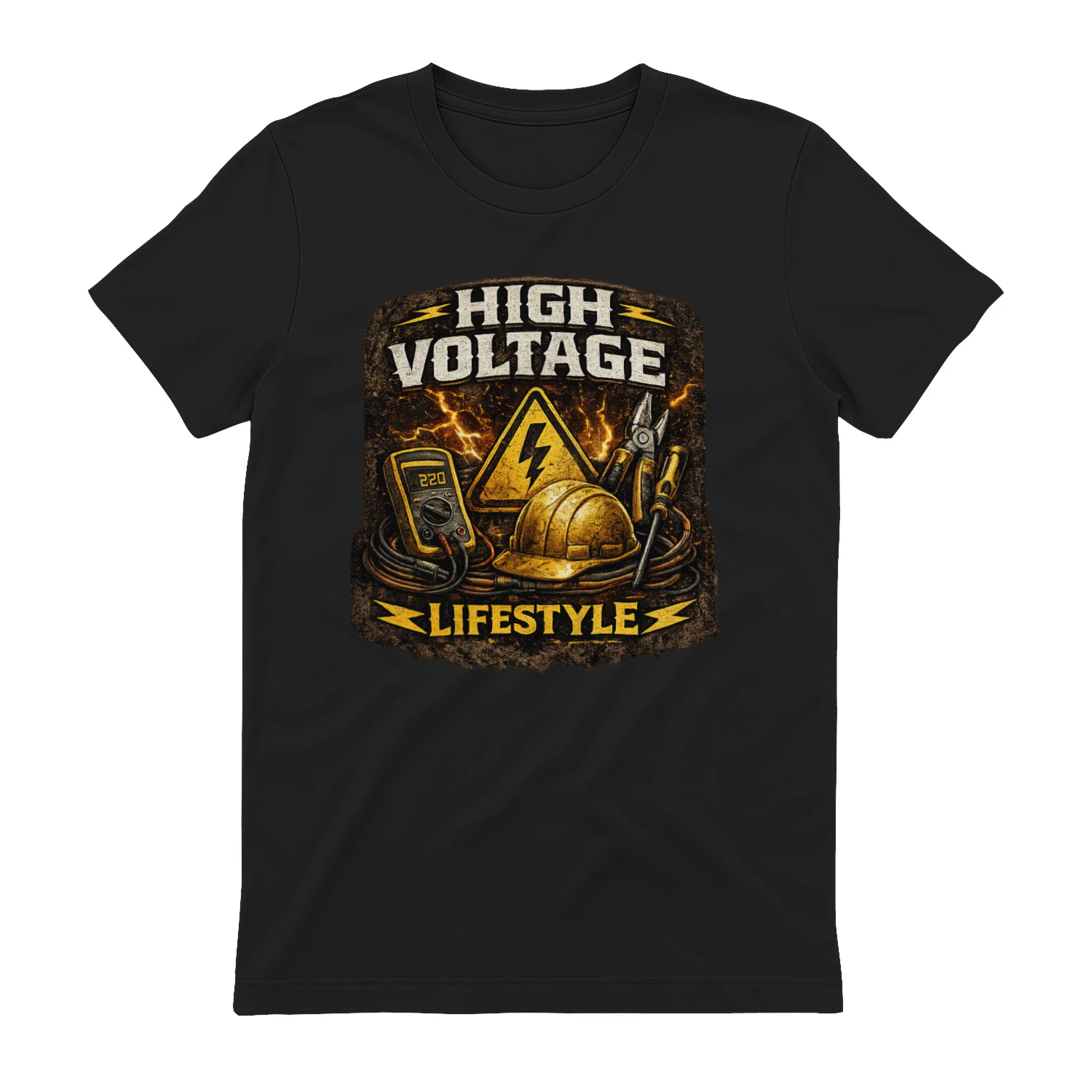 High Voltage Lifestyle T-Shirt | Vintage Electrician Tee | Electrical Worker Shirt