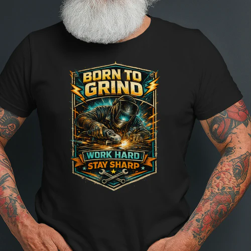 Born To Grind Work Hard Stay Sharp