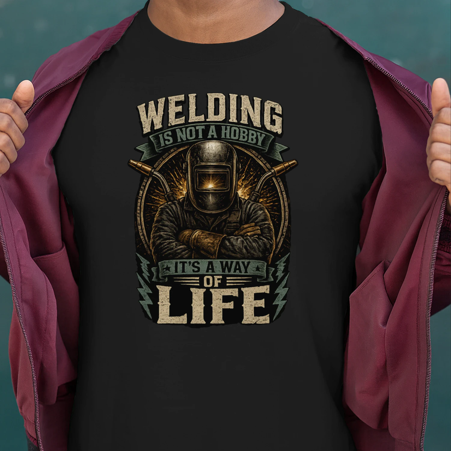 Welding Is Not A Hobby It's A Way Of Life T-Shirt | Vintage Welder Tee | Metal Fabricator Shirt